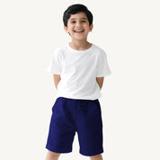 Boys’ White & Navy Blue Co-ord Set