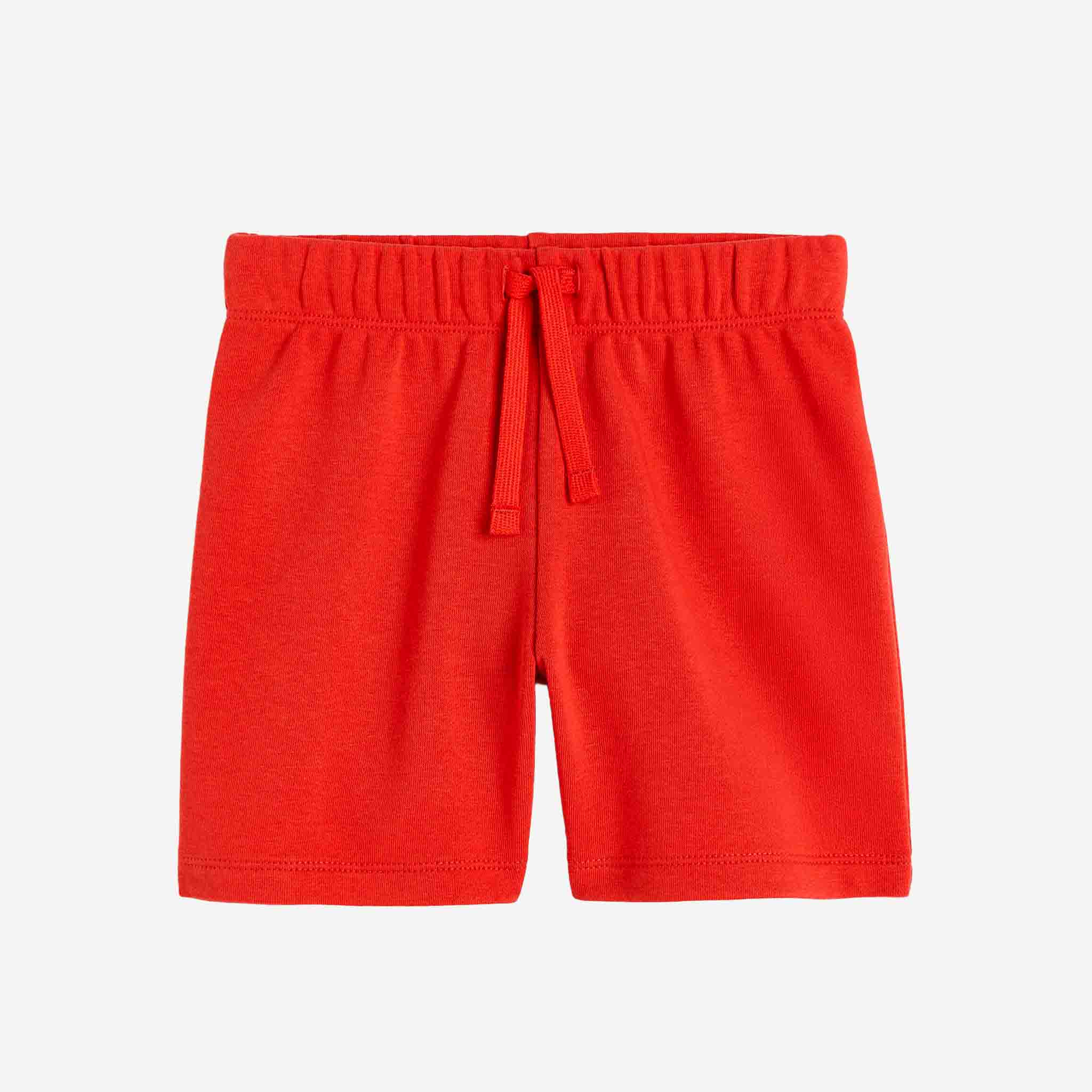 Toddlers Solid Red Shorts
