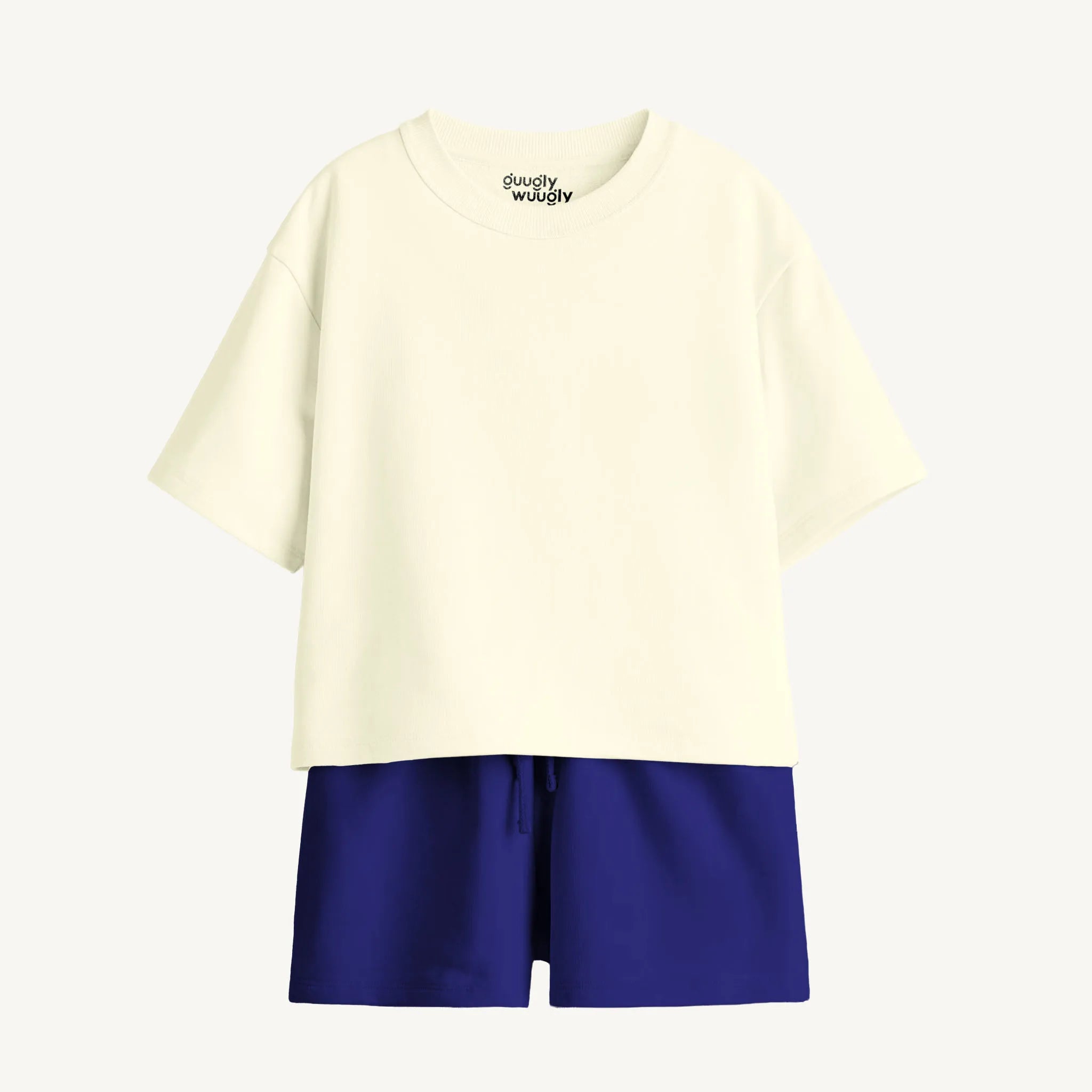 Boys’ Off-White & Navy Blue Co-ord Set