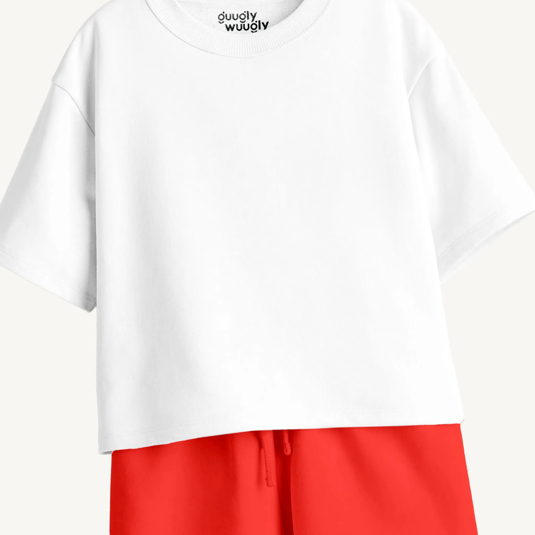 Boys’ White & Red Co-ord Set
