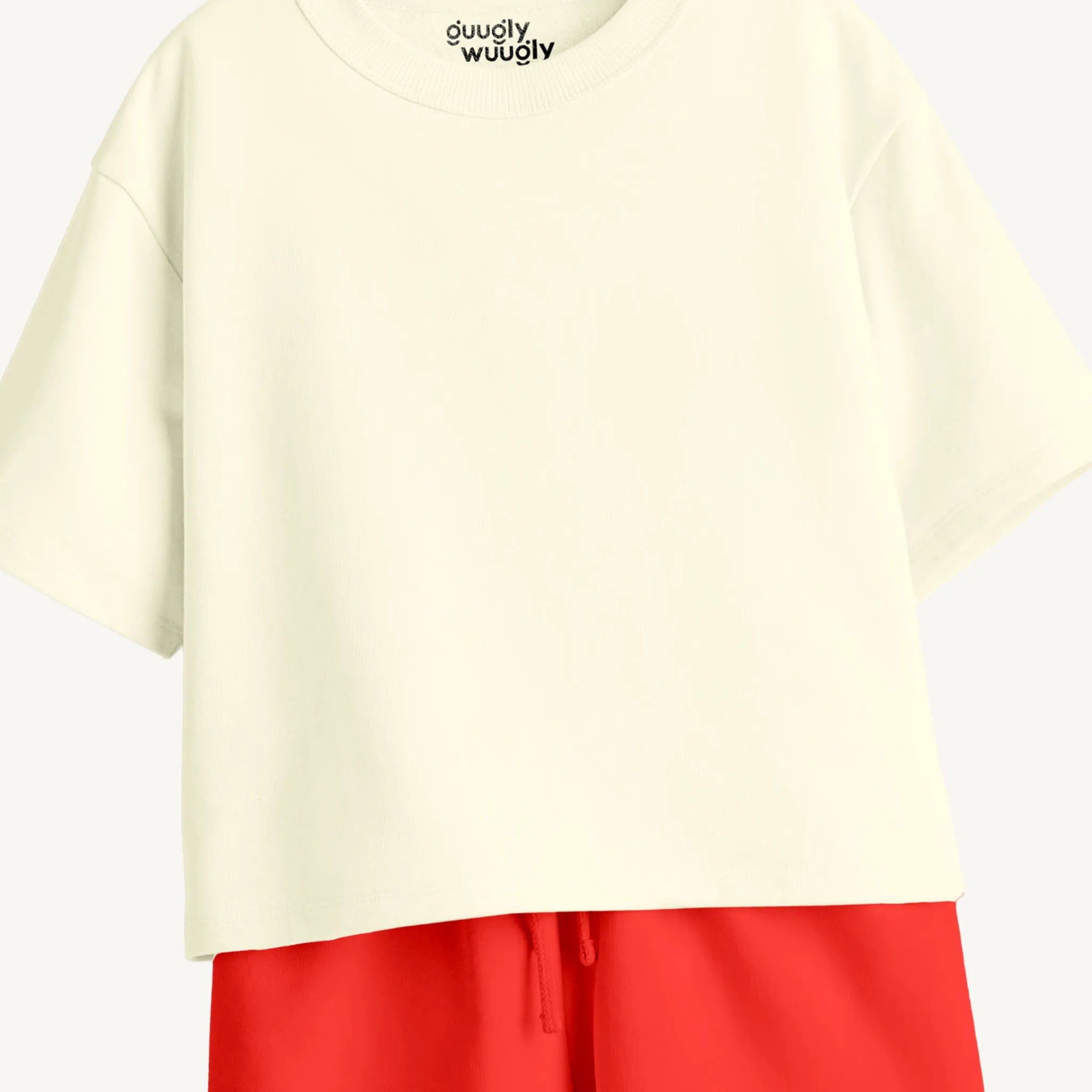 Boys’ Off-White & Red Co-ord Set