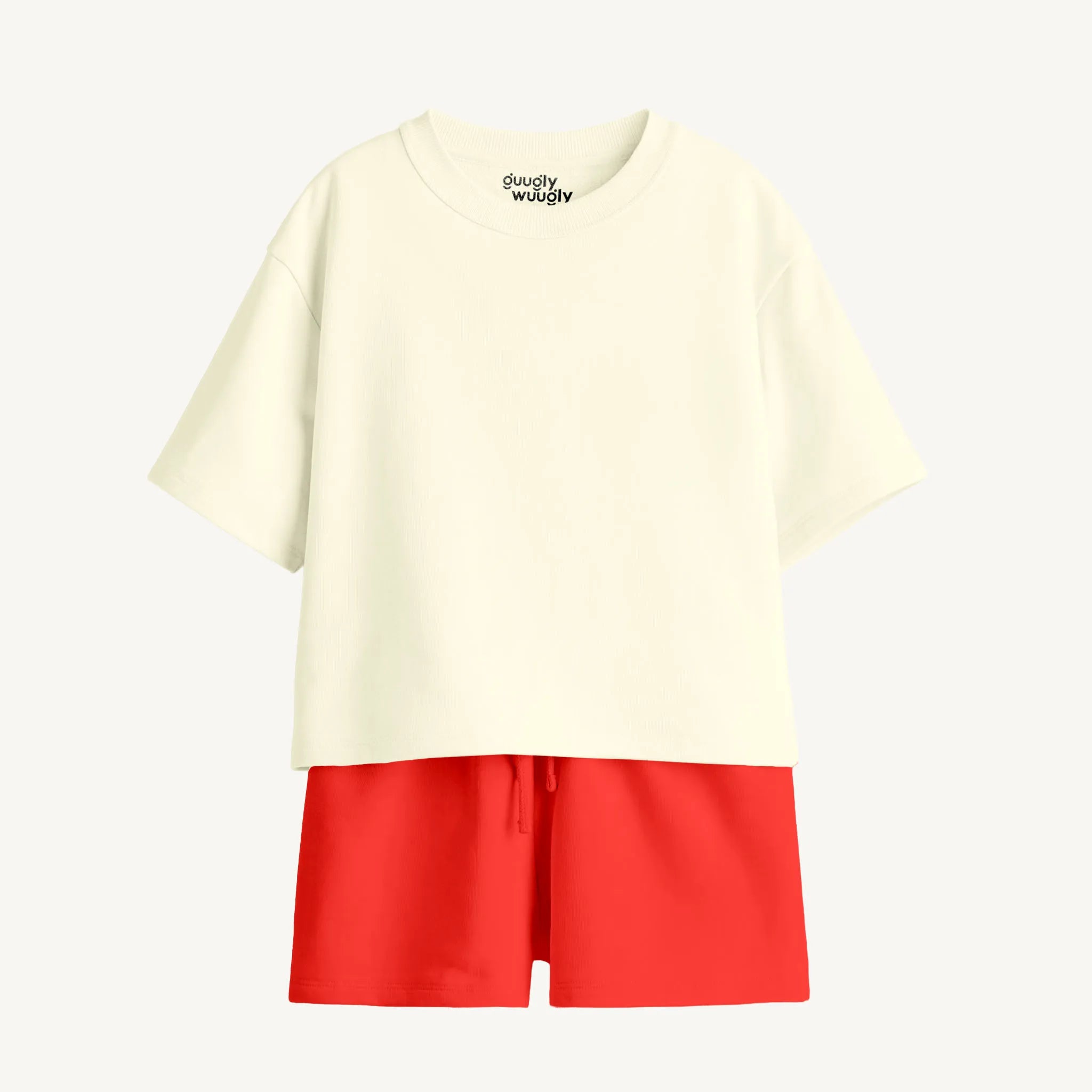 Boys’ Off-White & Red Co-ord Set