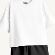 Boys’ White & Black Co-ord Set