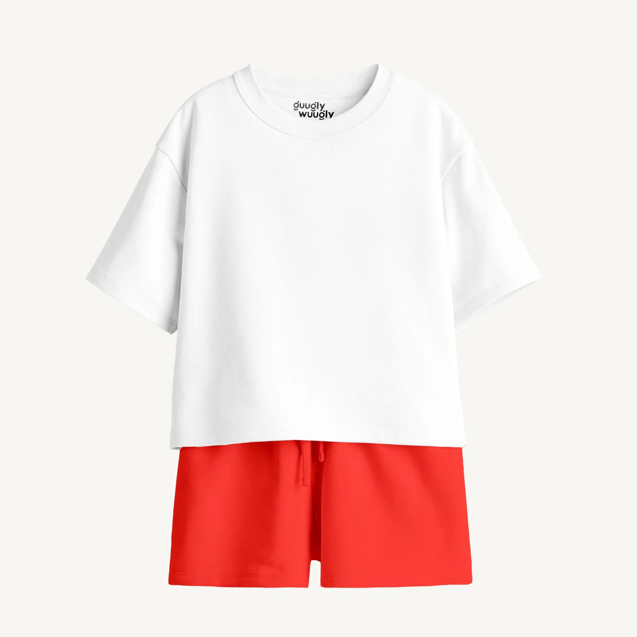Boys’ White & Red Co-ord Set