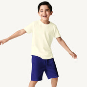 Boys’ Off-White & Navy Blue Co-ord Set