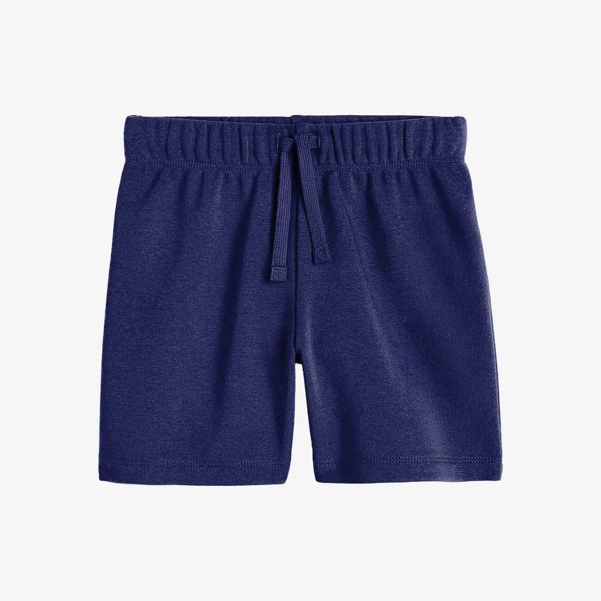 Solid Navy Blue Cotton Shorts for Kids (1–12 Yrs) Guugly Wuugly