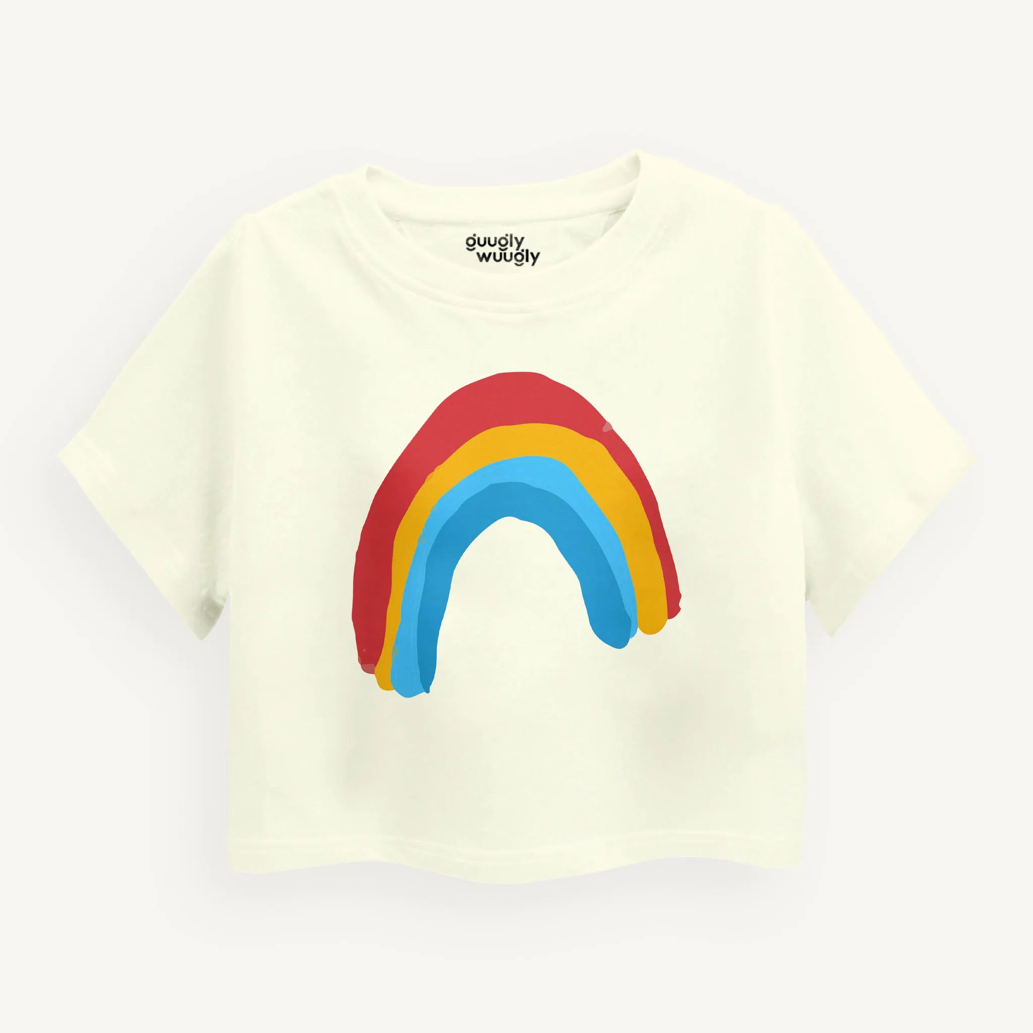 BYOB Girls Rainbow Love Crop Top