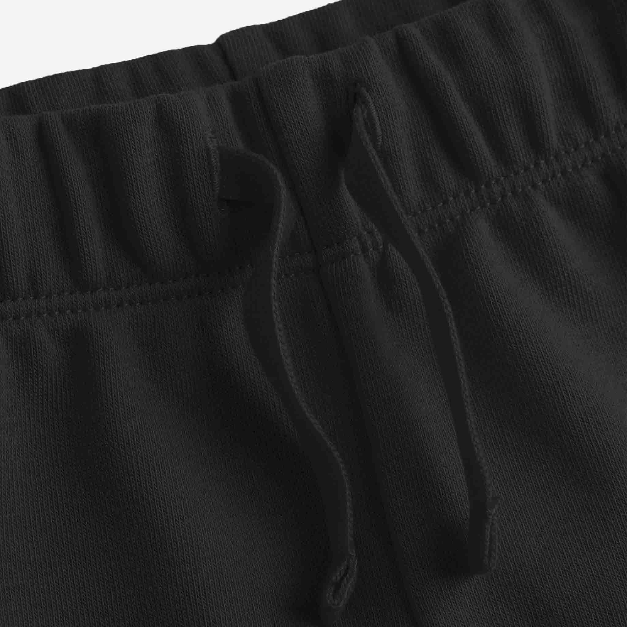 Toddlers Solid Black Shorts