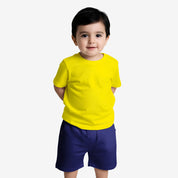 Toddlers Solid Navy Blue Shorts