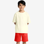 Boys’ Off-White & Red Co-ord Set