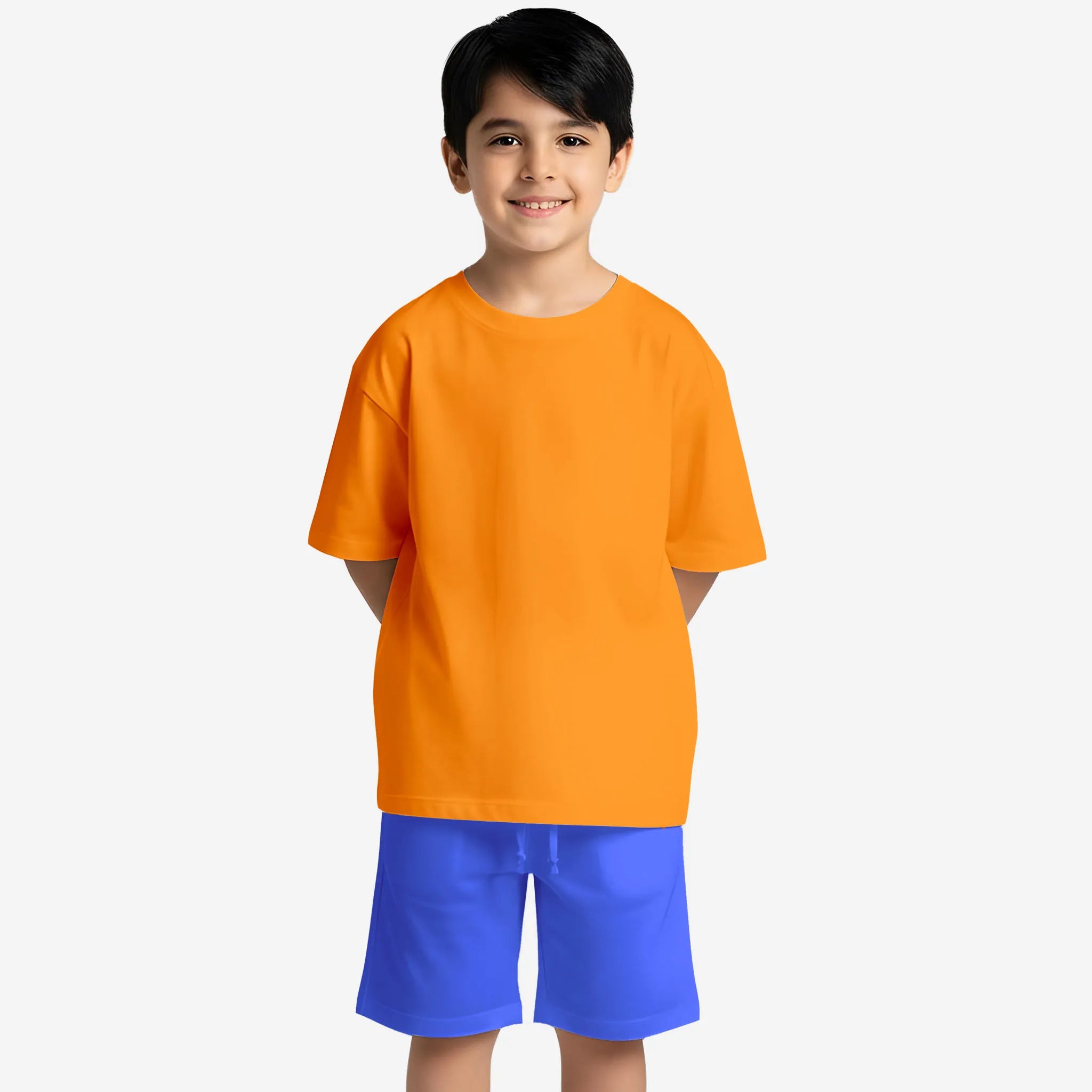 Boys’ Orange & Classic Blue Co-ord Set