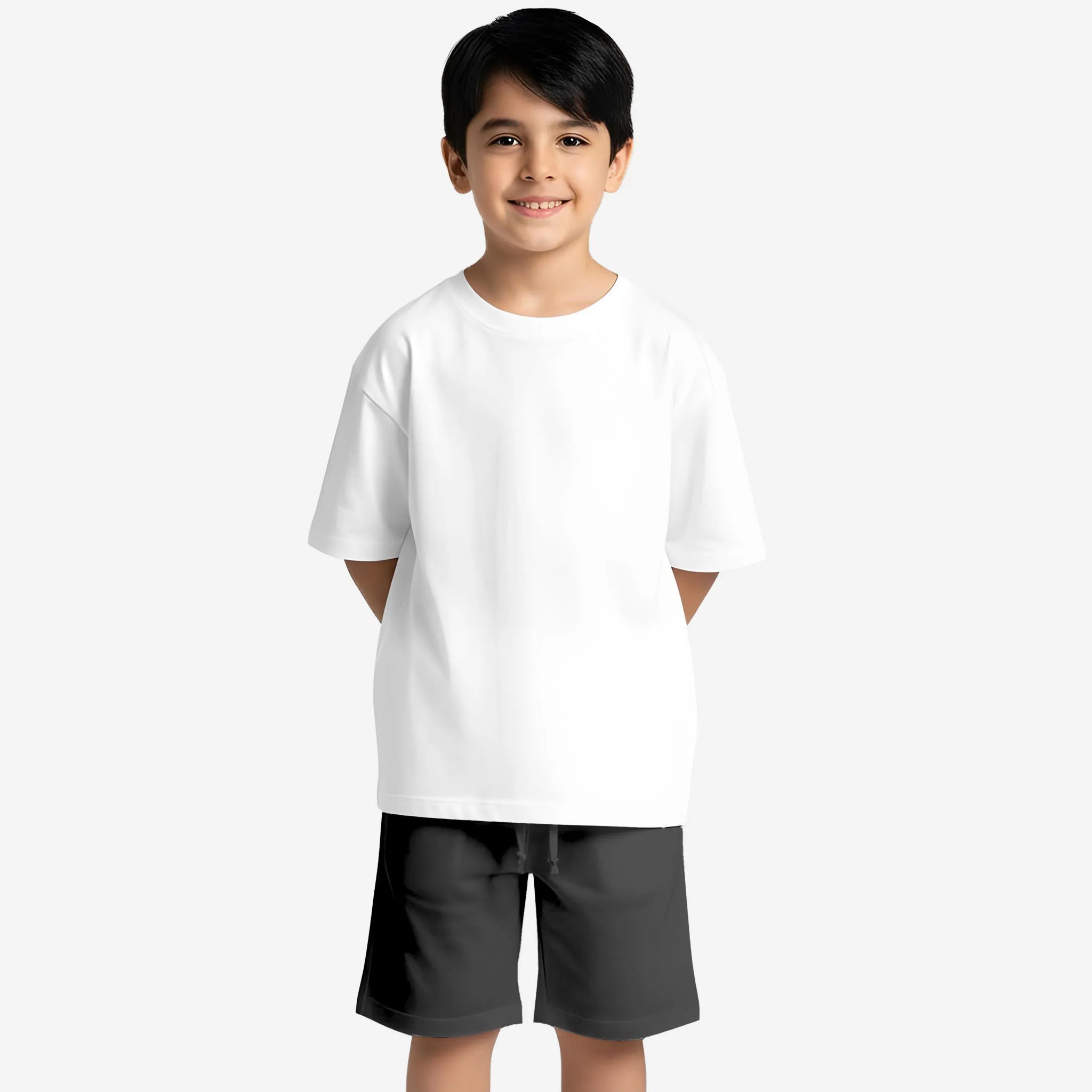 Boys’ White & Black Co-ord Set