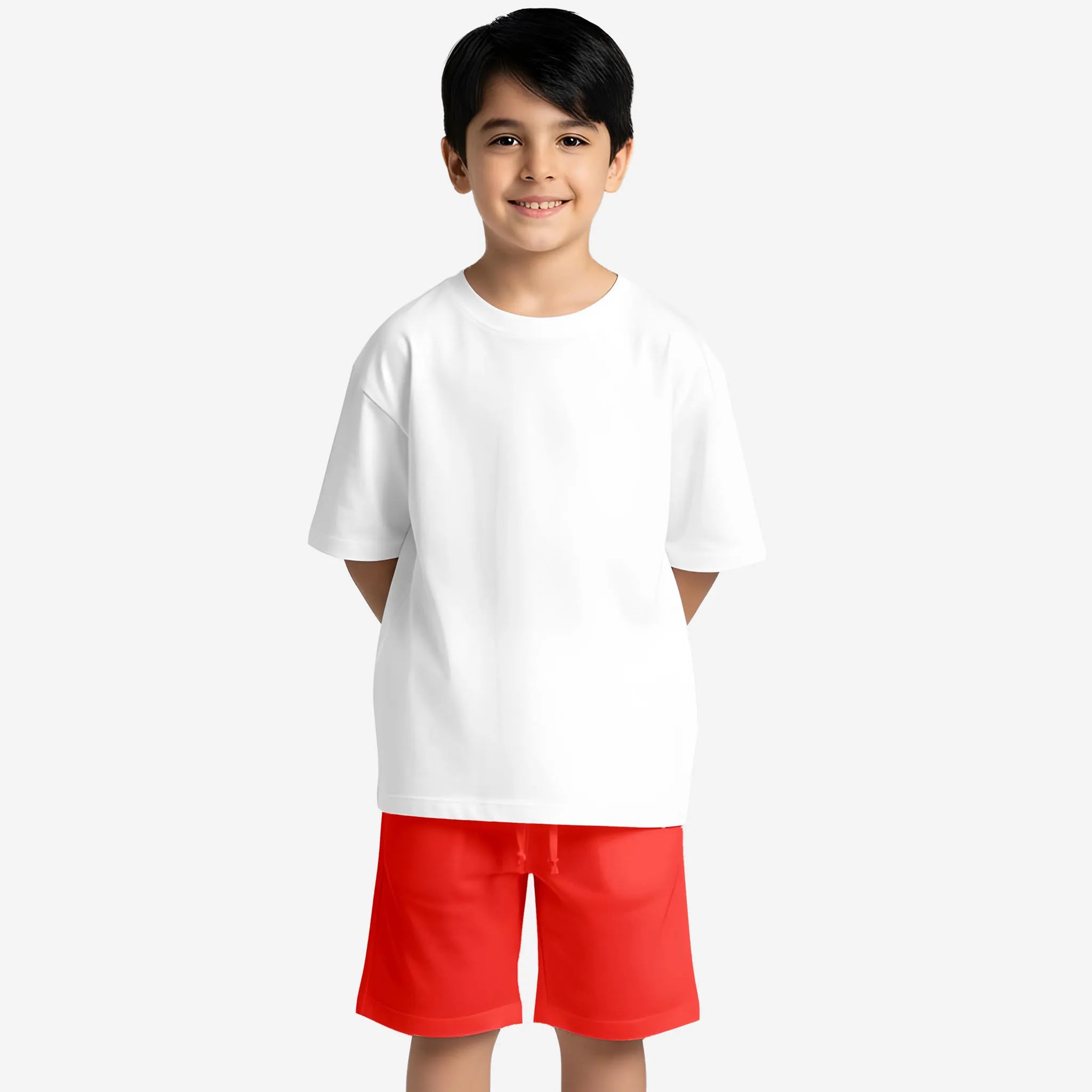 Boys’ White & Red Co-ord Set