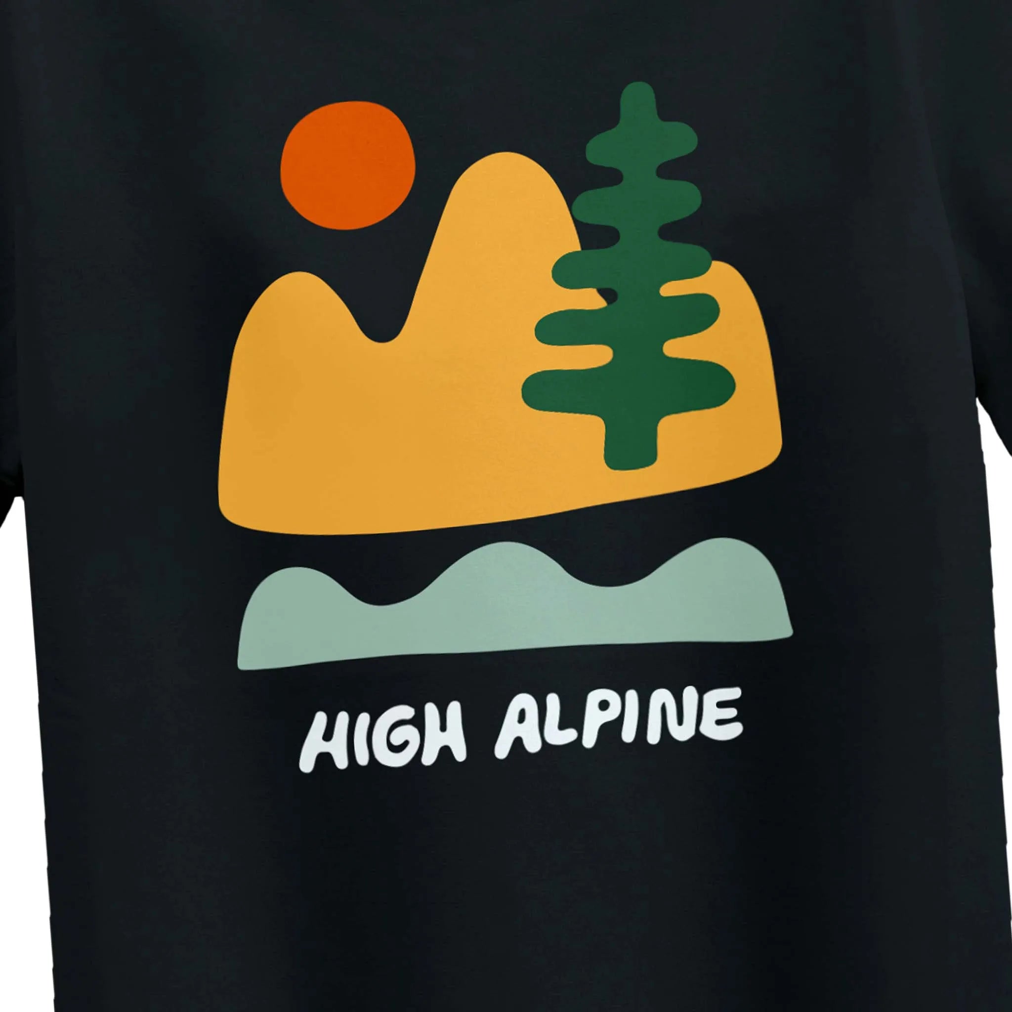 Boys-High-Alpine-Black-Tshirt-Close