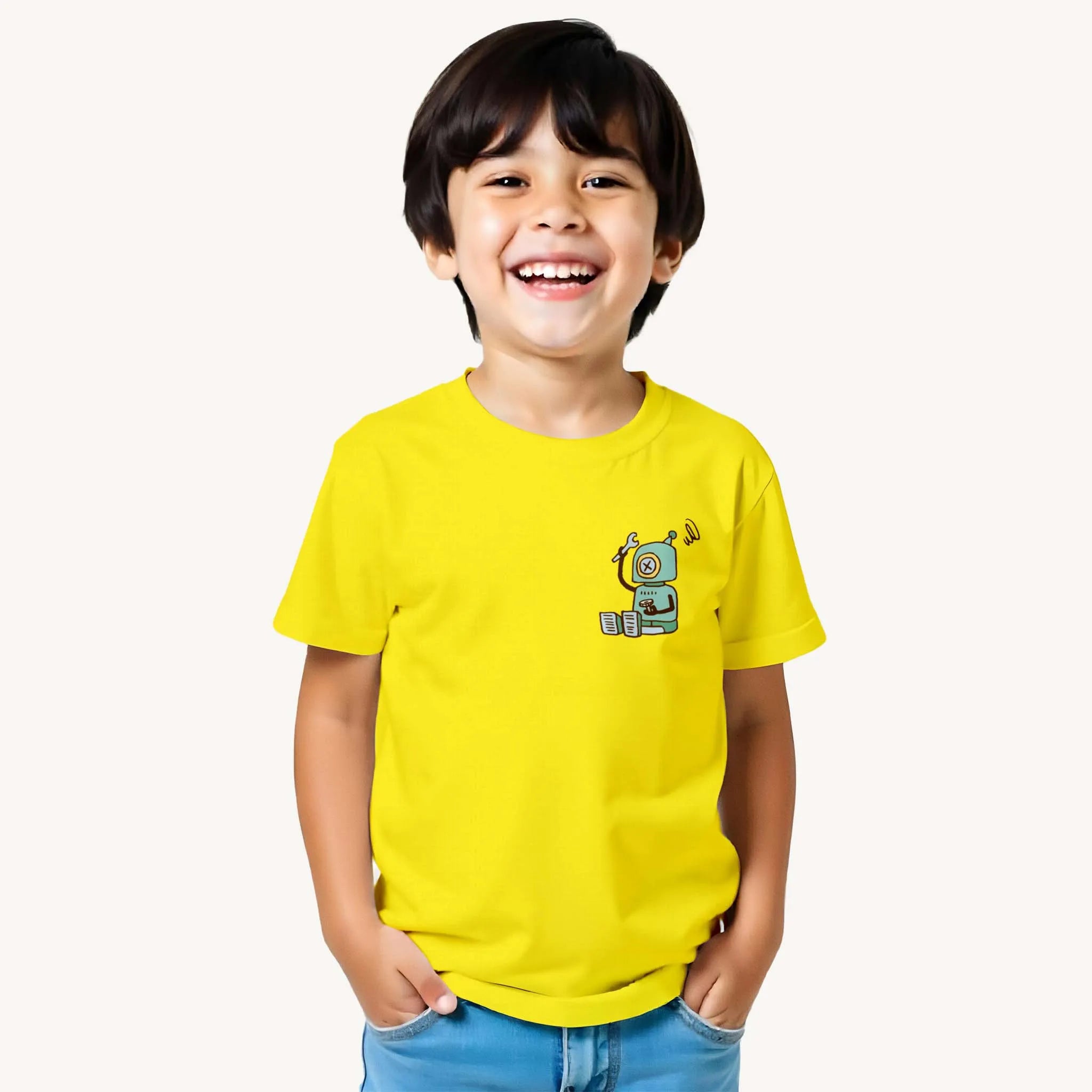 Boys_yellow_robot_tshirt_Model