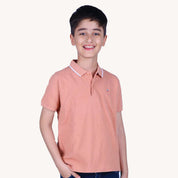 Brown-Solid-Polo-Tshirt-Model
