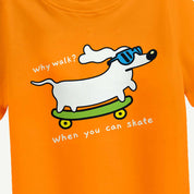 Dog_on_skate_Orange_Boys_Close_T_shirt