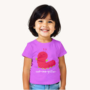 Girls-Cat-me-Pillar-T-shirt-Model