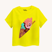 Girls-Ice-Cream-Cone-T-shirt-Front