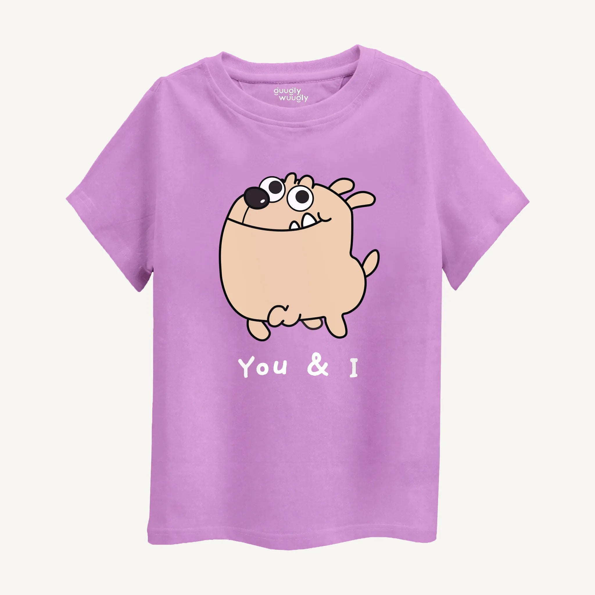 Girls-lavender-cute-dog-tshirt