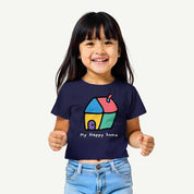 Girls_Navy_Blue_Happy_Home_CropTop_Model