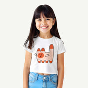 Girls_White_Cat_Love_CropTop_Model