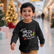 Boys Toddler Holly Jolly Black Long Sleeves Tshirt