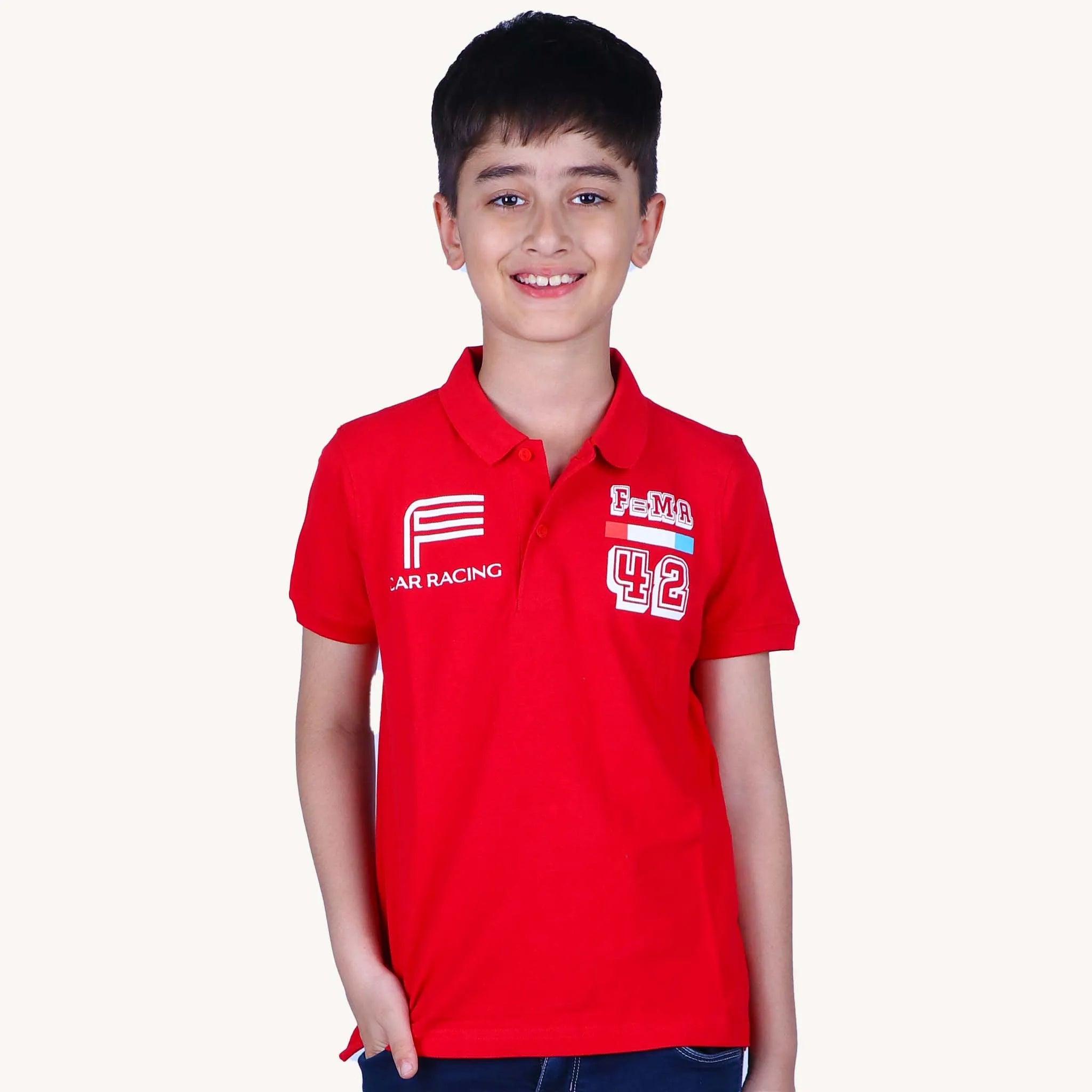 Red-Racing-Polo-Tshirt-Model