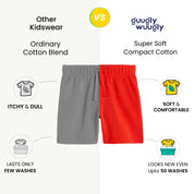 Toddlers Solid Classic Blue Shorts