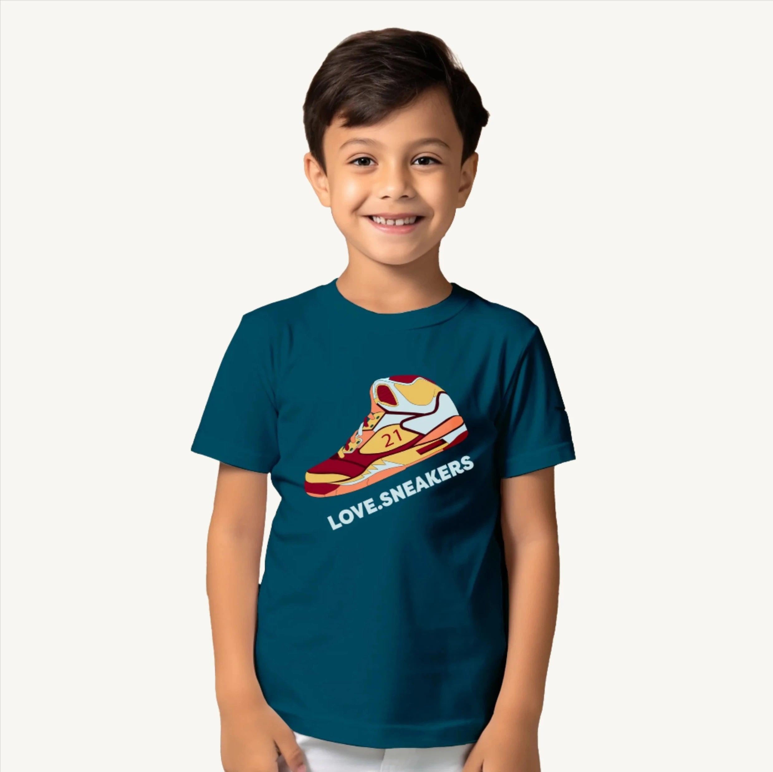 Kids Sneaker Print T-shirt - Guugly Wuugly