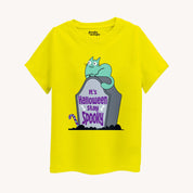 BYOB Girls Yellow Spooky T-shirt