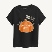 BYOB Girls Black Halloween Pumpkin Tshirt