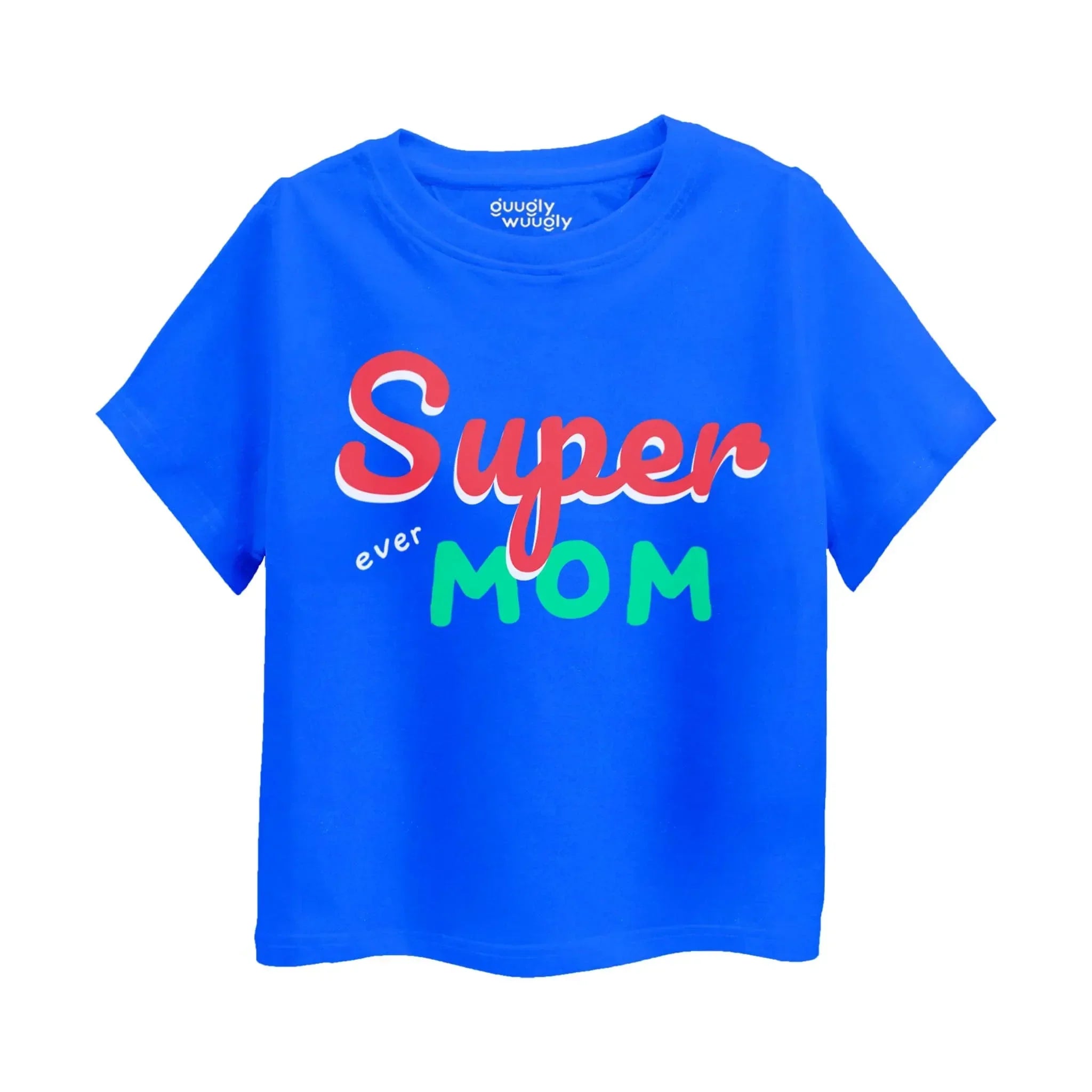 Buy Toddlers Girls 1-3 Years Classic Blue TShirt Super Mom