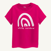 Girls White Rainbow T-shirt - Guugly Wuugly