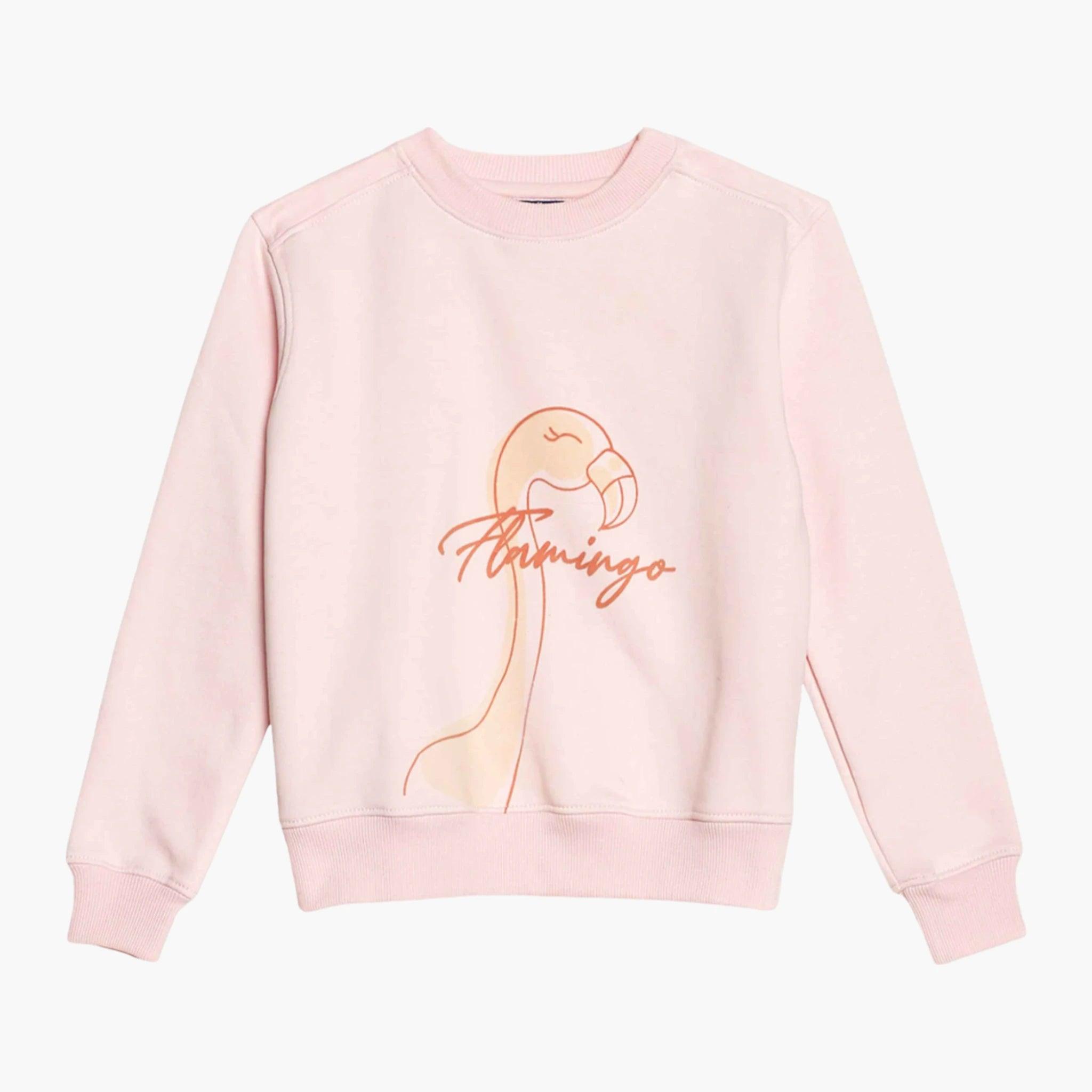 Kids Flamingo Print Sweatshirt - Guugly Wuugly