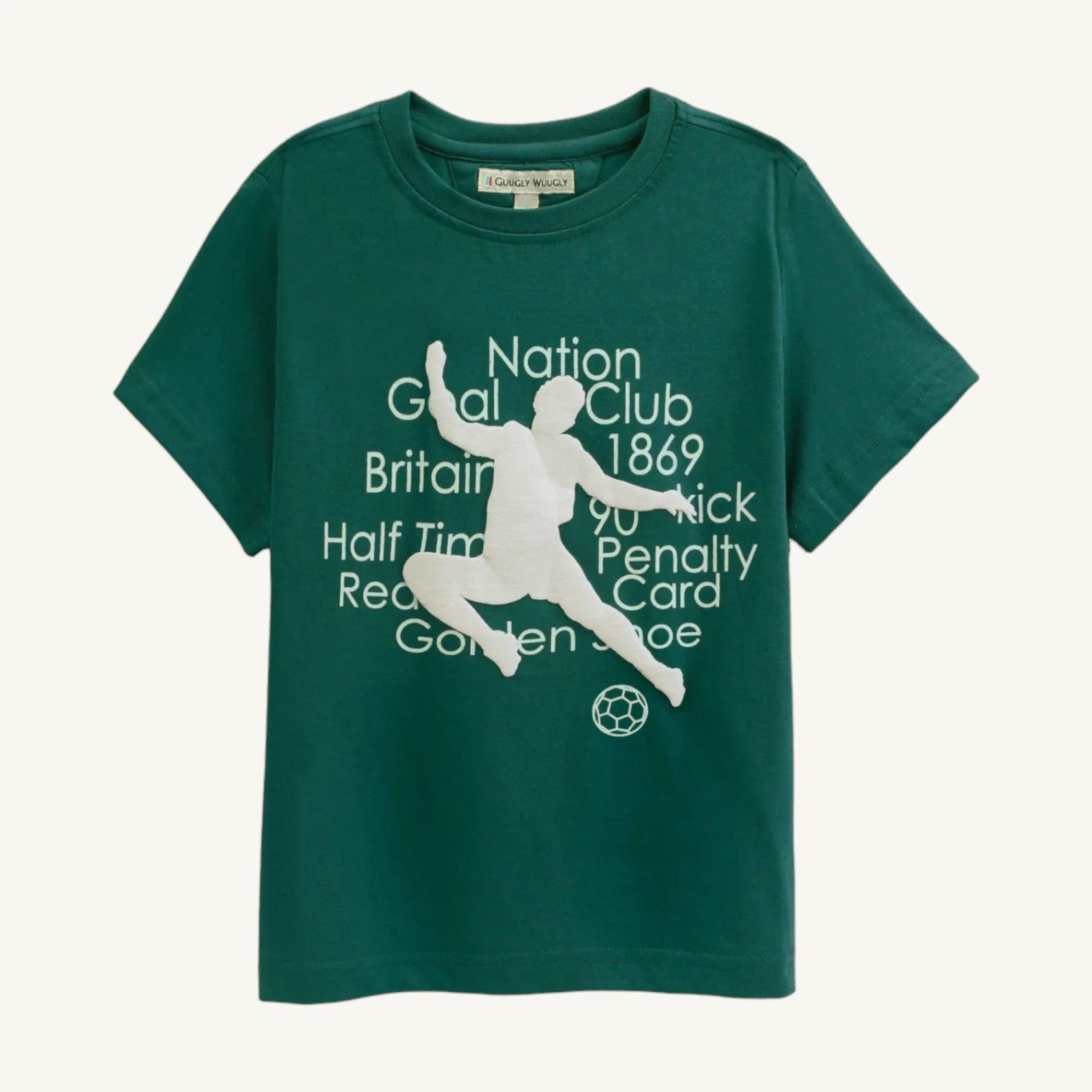 Kids Football Print T-shirt - Guugly Wuugly