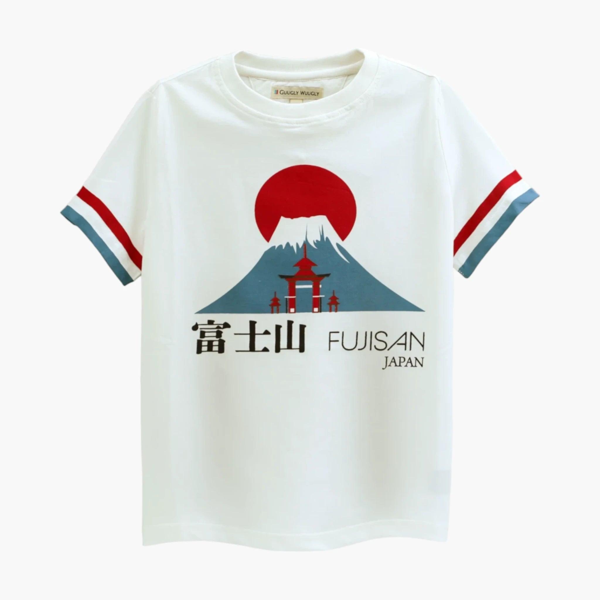 Kids Fujisan Print T-shirt - Guugly Wuugly