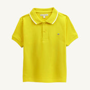 Kids Solid Yellow Polo - Guugly Wuugly