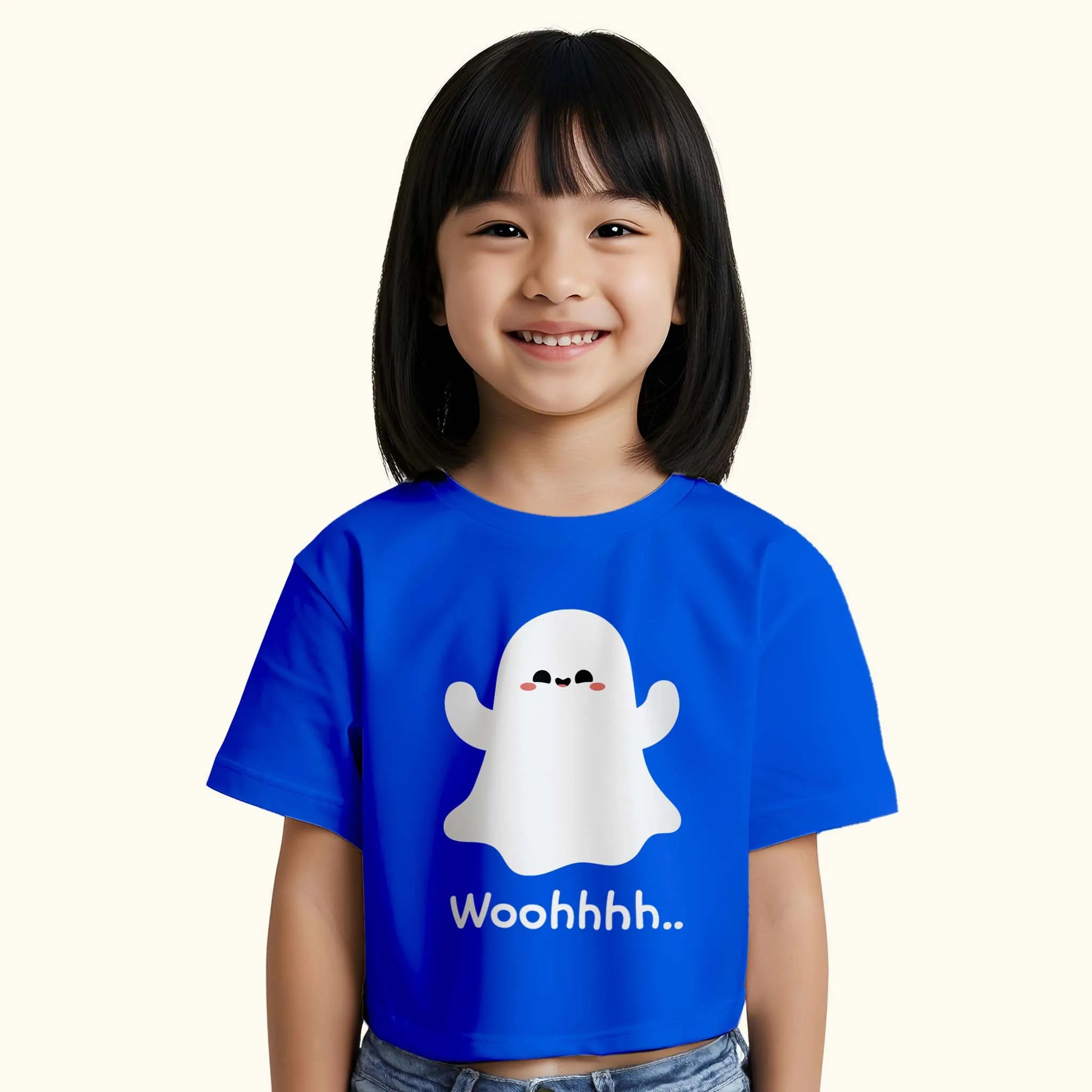 BYOB Girls Halloween Wohoo Crop Top