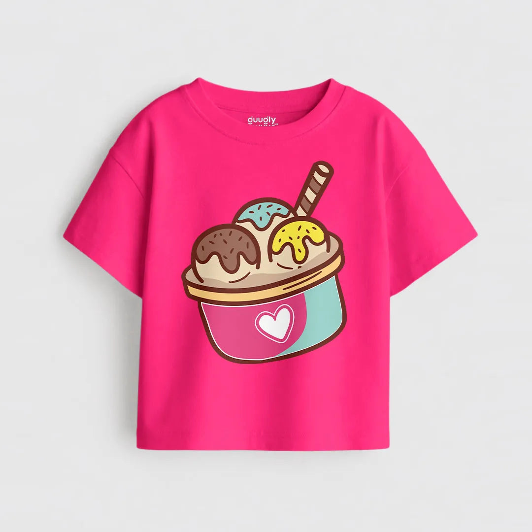 MiniSoft Cotton Tee – Ice-Cream Pink