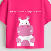 MiniSoft Cotton Tee – Me & Hippo Hungry