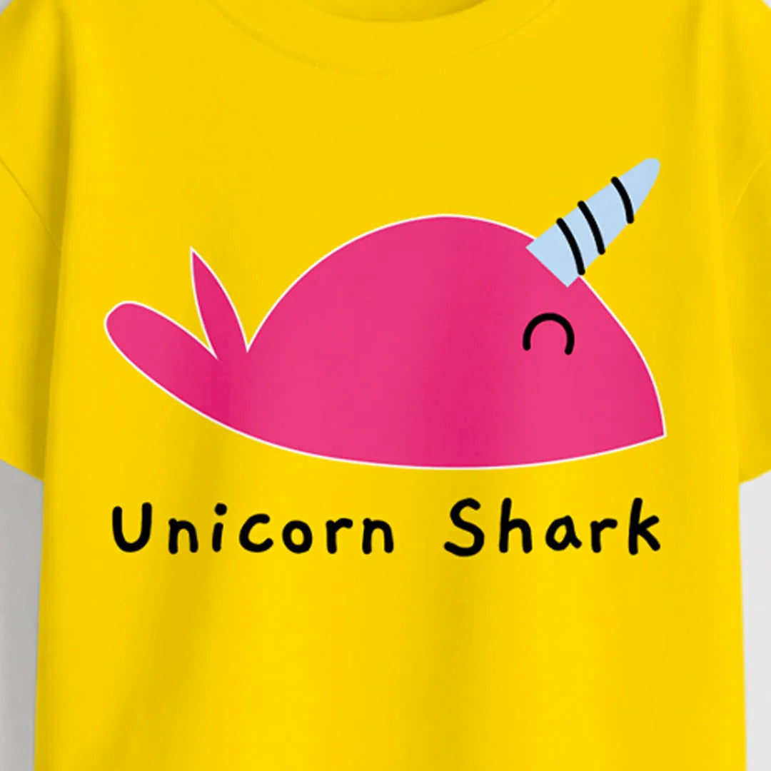 MiniSoft Cotton Tee – Unicorn Shark