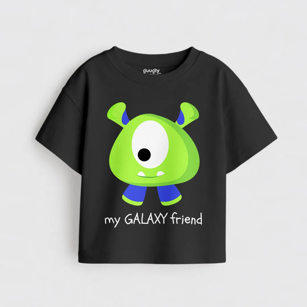 My Galaxy Friend printed soft cotton t-shirt for toddler boys 1-4 years | Guugly Wuugly