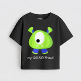 Boys Black MiniSoft Cotton Tee – My Galaxy Friend