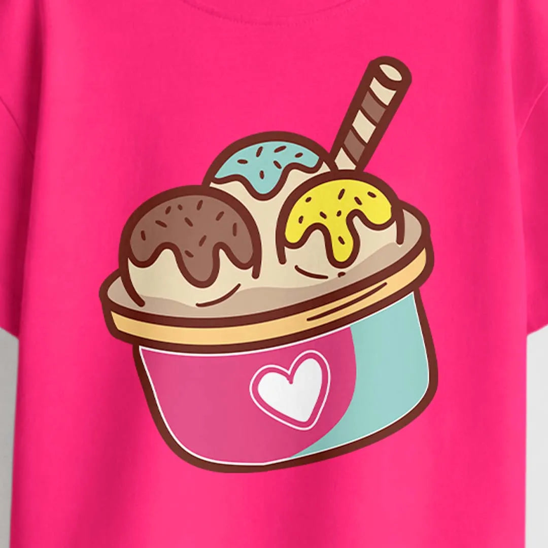 MiniSoft Cotton Tee – Ice-Cream Pink