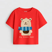 MiniSoft Cotton Tee – Brown Bear