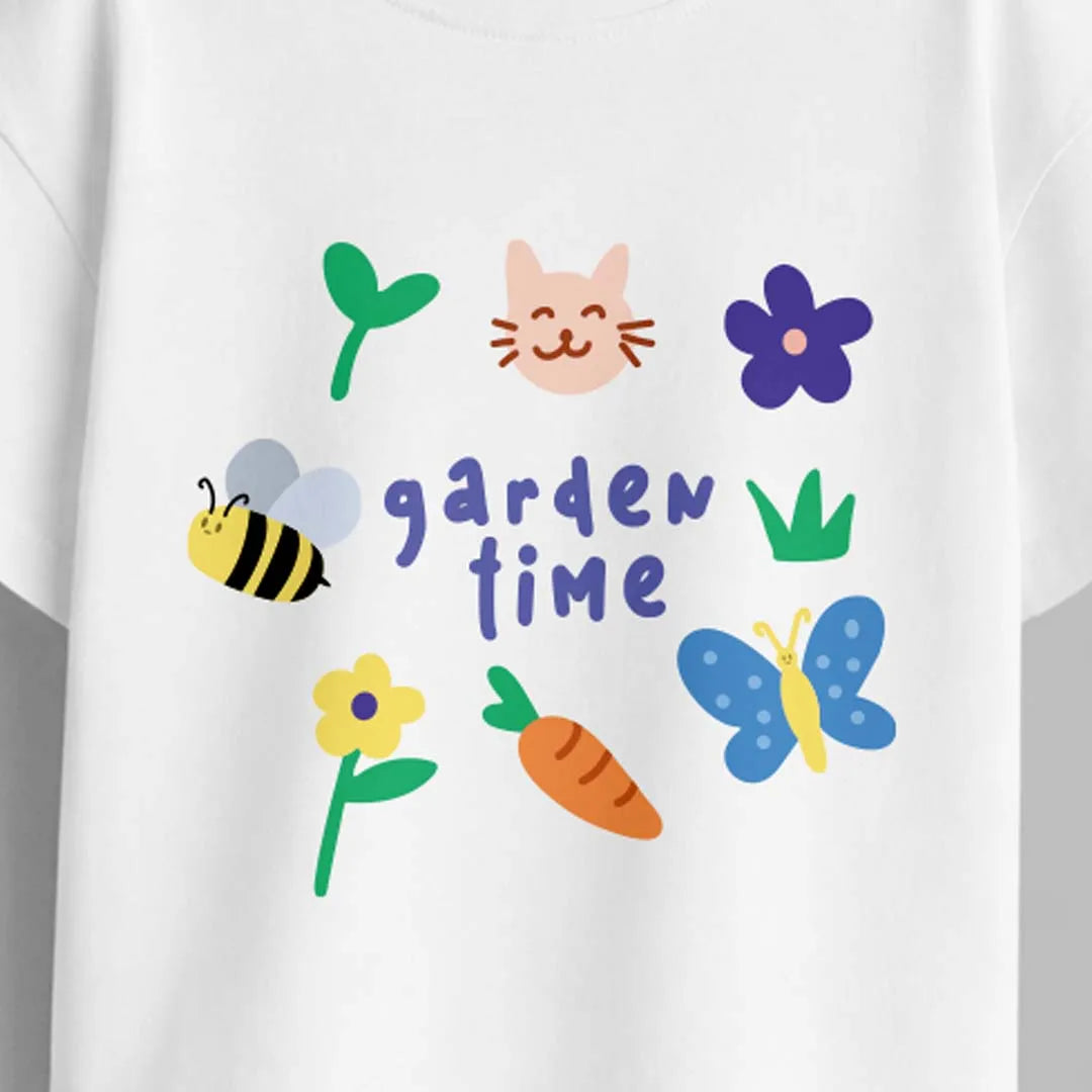 MiniSoft Cotton Tee – Garden Time