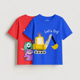 Boys - Pack Of 2 Minisoft Cotton Tees