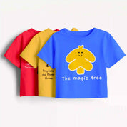 Girls-Pack Of 3 Crop Top