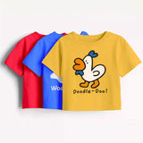 Girls - Pack Of 3 Minisoft Cotton Crop Tops